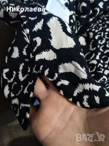 Рокля в черно и кремаво,M/L, снимка 5 - Рокли - 29626043