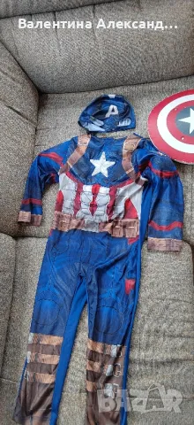 Капитан Америка - Детски карнавален костюм, снимка 2 - Други - 49607787