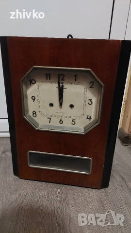 Ретро стенен часовник "Янтарь" (Yantar) – СССР, механичен