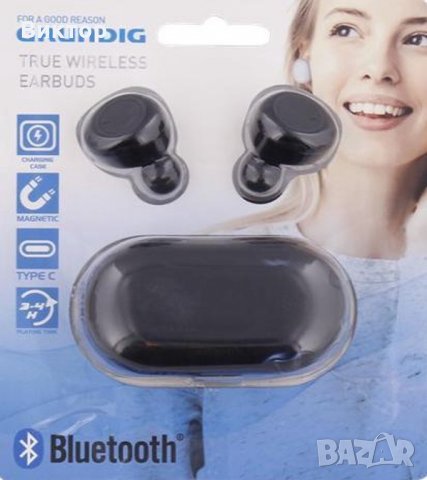 Безжичните слушалки Grunding тапи- БЕЛИ, снимка 3 - Bluetooth слушалки - 30304441