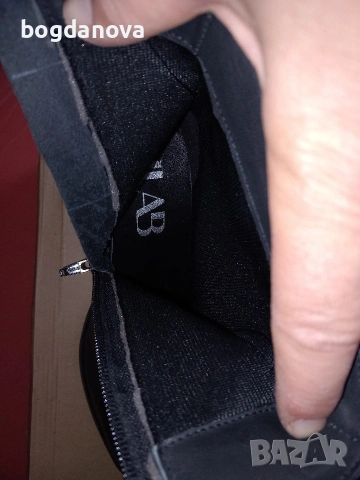 Нови елегантни боти на ток от естествена кожа, снимка 10 - Дамски боти - 53993588