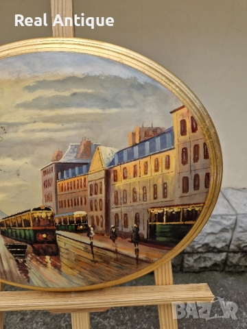 Страхотна майсторска картина масло върху дървена основа , снимка 4 - Картини - 51558520