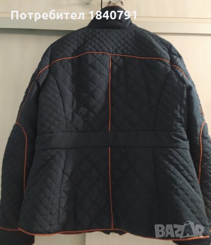 H&M Синьо дамско яке № 44 – вталено, до ханша, снимка 4 - Якета - 32195067