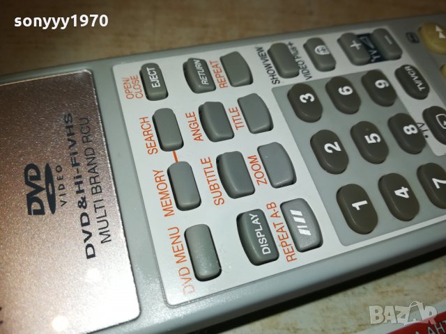 поръчано-JVC BIG REMOTE HI-FI VIDEO & DVD 0602210805, снимка 15 - Други - 31700976