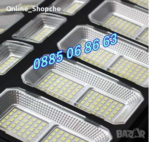 Улична соларна LED лампа 1400W, градинска соларна лампа с 25 секции, снимка 4 - Лед осветление - 50297208