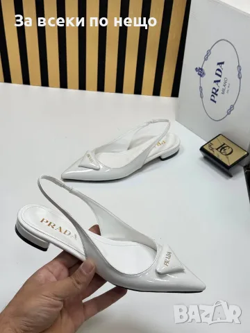 Prada Луксозни Дамски Лачени Обувки с Каишка и Остър Връх - Различни Цветове Код SEM-716
