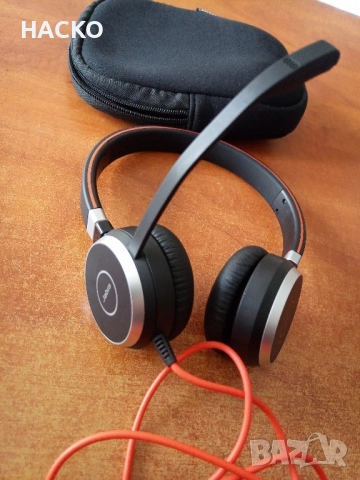 Професионални Слушалки Jabra Evolve 40 Stereo жак 3.5 мм или на USB, снимка 4 - Слушалки и портативни колонки - 51778681