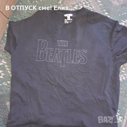 Оригинална тип винтидж тениска везана бродерия лого the Beatles