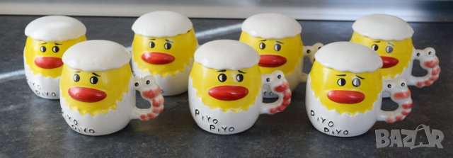 Порцеланови чаши с капак пиленце
