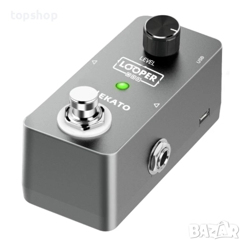 Нов LEKATO педал за китарен лупър, педал за повторения, 5 минути време за лупинг,  неограничени...