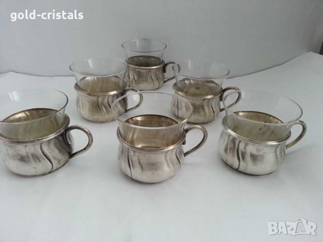 Немски посребрени подстакани, снимка 7 - Антикварни и старинни предмети - 31916985