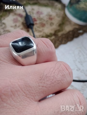 Мъжки  сребърен пръстен 925, снимка 3 - Пръстени - 38947545