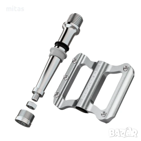 Ултра леки алуминиеви педали за велосипед PROMEND R41, Черни, 250гр., снимка 7 - Части за велосипеди - 50954893