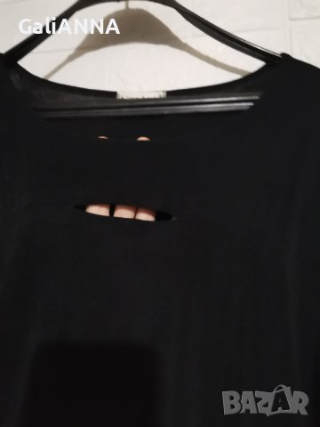 ЧЕРНА ТУНИКА ЛИКРА РАЗМЕР 2XL-3XL, снимка 4 - Туники - 38505320