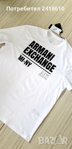 Armani Exchange A/X Organic Cotton Mens Size XL НОВО! ОРИГИНАЛ! Мъжка Тениска!, снимка 11 - Тениски - 54256395