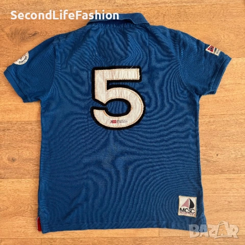 Мъжка поло тениска Geographical Norway Monte Carlo Sailing Club размер M синя, снимка 9 - Тениски - 54128629