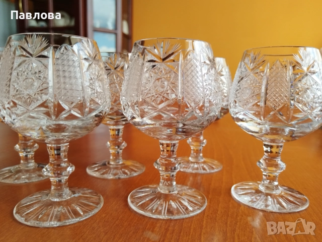 Кристален сервиз за коняк ,, Ропотамо "