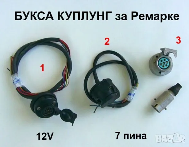 К-т Германски ТЕГЛИЧ за кола с Ябълка Топка Ø50 мм за Лапа Ремарке и опция 12V Букса Куплунг БАРТЕР, снимка 2 - Аксесоари и консумативи - 49483561
