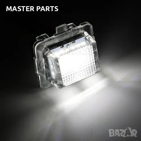 LED плафони заден регистрационен номер Mercedes C S E CL C207 W204 W212 R231 W221 W216 S204 S212 T10, снимка 3 - Части - 47648802