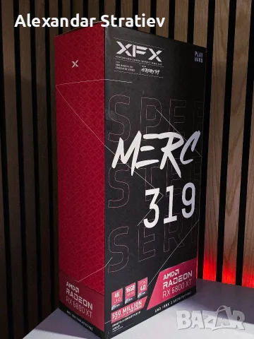RX6800XT MERC 319 XFX Видео Карта, снимка 4 - Видеокарти - 55779190