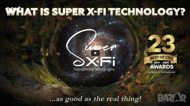 Кожени безжични слушалки CREATIVE SXFI THEATER + Гаранция, снимка 8 - Bluetooth слушалки - 48164778