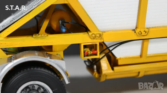 Шевролет Камион C60 Умален Модел Мащаб 1:24 с ремарке Chevrolet C60 Truck Scale 1/24 with trailer, снимка 12 - Колекции - 48581941