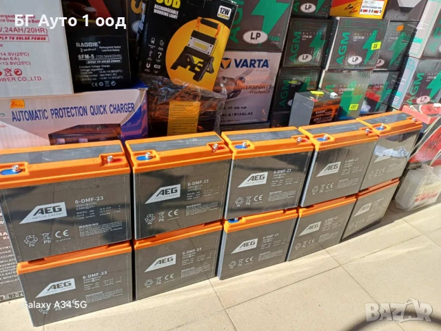 Тягов акумулатор за триколки 23 ампера AEG, снимка 3 - Части - 50461056