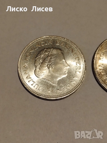 Нидерландия 10 гулдена 1970г., снимка 4 - Нумизматика и бонистика - 52943367