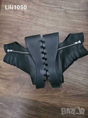 Отворени кожени боти, снимка 4 - Сандали - 50364536