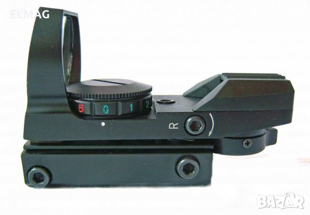 ПРИЦЕЛ -ХОЛОГРАМЕН БЪРЗОМЕРЕЦ  JH-400  с Червена и Зелена точка , снимка 14 - Оборудване и аксесоари за оръжия - 37593115