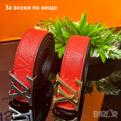 Louis Vuitton Унисекс Колан Естествена Кожа С Кутия Луис Витон - Различни Цветове Код SK1367, снимка 4 - Колани - 54337038