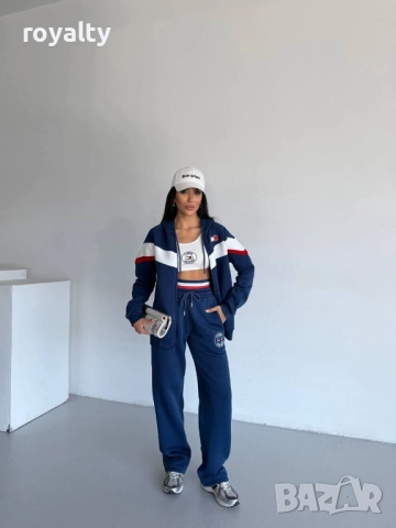 Tommy Hilfiger НА ЕДРО Син Дамски Комплект Три Части , снимка 3 - Спортни екипи - 52824769