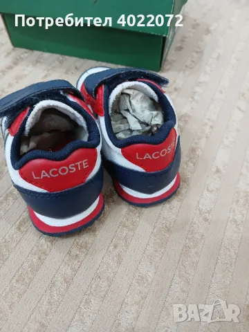 Детски/бебешки маратонки LACOSTE 🐊 20 номер, снимка 2 - Детски маратонки - 47583181