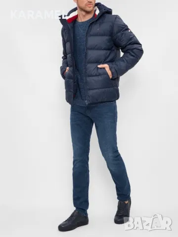 TOMMY HILFIGER Пухено яке в синьо, S, снимка 5 - Якета - 48252999