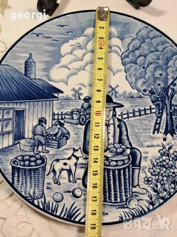 декоративна порцеланова чиния Royal Delft  7/5, снимка 5 - Декорация за дома - 49867892