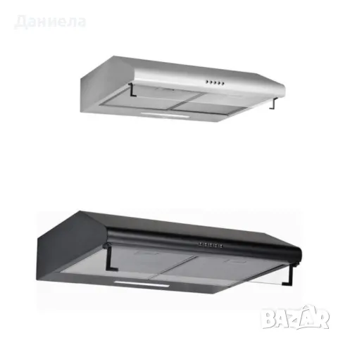 Аспиратор, 60см., 2 мотора, 2х95W, Бял/Черен