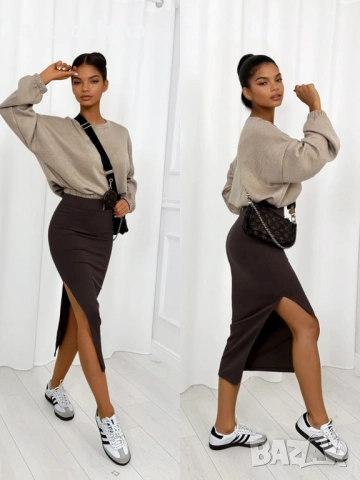 Дамски основен пуловер Mira, 4цвята , снимка 17 - Блузи с дълъг ръкав и пуловери - 52229897