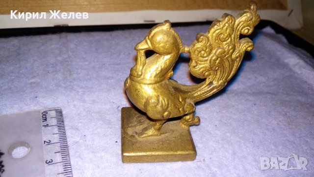 БРОНЗОВ ПЕТЕЛ - ЗНАК от КИТАЙСКИЯ ЗОДИАК Стара ФИГУРКА СТАТУЕТКА АЗИЯ ДАЛЕЧЕН ИЗТОК 34173, снимка 7 - Колекции - 38892715