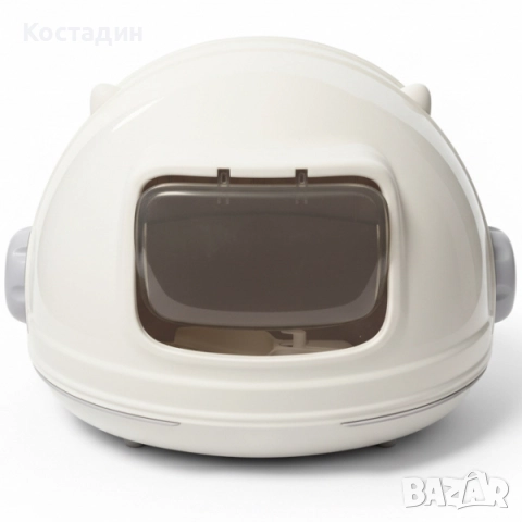 Закрита/Затворена Котешка Тоалетна - 55.4см/49см/41.7см - Сива разцветка - Pet-Interest, снимка 3 - За котки - 52703988
