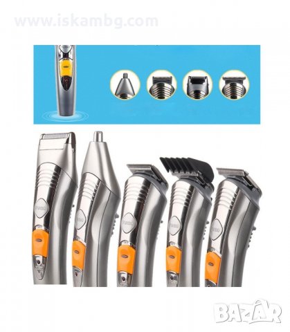 БЕЗЖИЧНА МАШИНКА ЗА ПОДСТРИГВАНЕ С 4 ФУНКЦИИ + ТУРБО РЕЖИМ - код 580, снимка 5 - Фризьорски принадлежности - 33967000