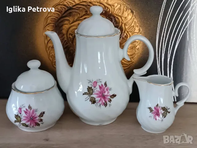 Ретро винтидж сервиз Горски слез , снимка 5 - Антикварни и старинни предмети - 56144649