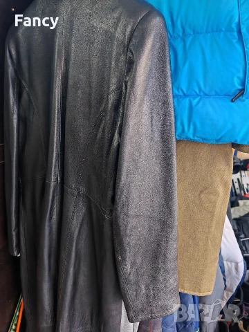 Дълго дамско кожено манто, снимка 10 - Палта, манта - 53161745