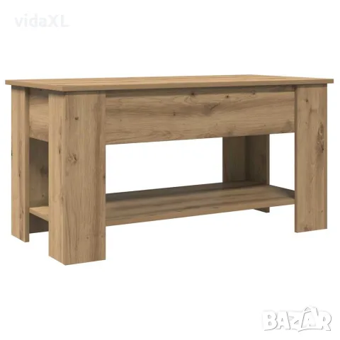 vidaXL Кафе маса, дъб артизан, 101x49x52 см, инженерно дърво