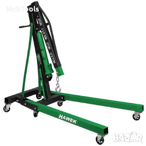 Хидравличен сгъваем кран за двигатели тип жираф 2 тона HAWEK, снимка 3 - Други инструменти - 51945808