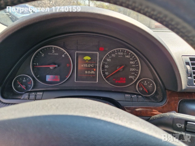 Киометраж от Ауди А4 Б6 2.5TDI 163кс.