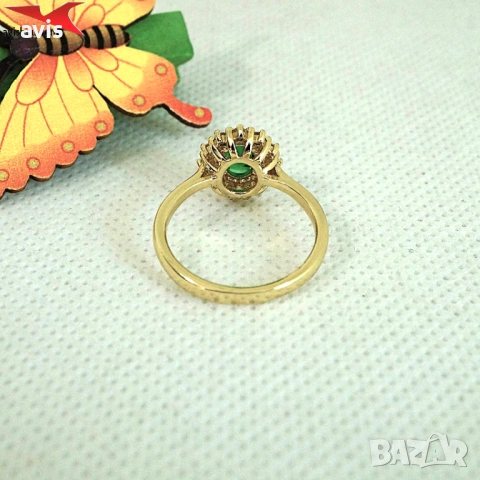 Пръстен с 14К златно покритие 224873, снимка 2 - Пръстени - 54193649