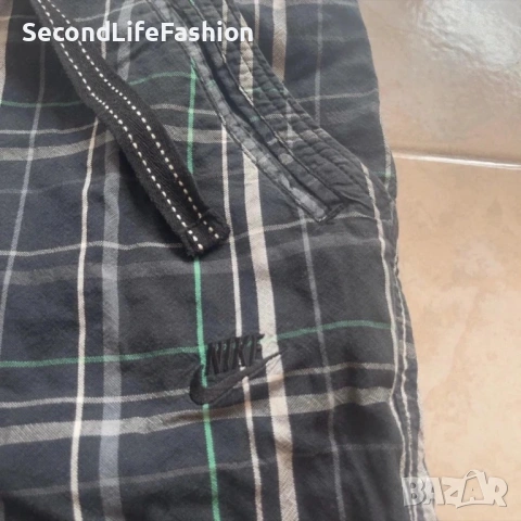 Мъжки къси панталони с джобове Nike Sportswear Vintage размер 33 зелени и сини, снимка 2 - Къси панталони - 53270751