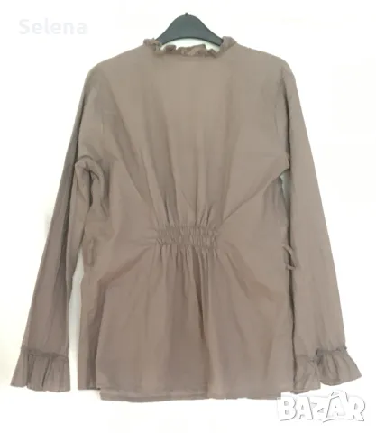 кафява риза, снимка 2 - Ризи - 49139098