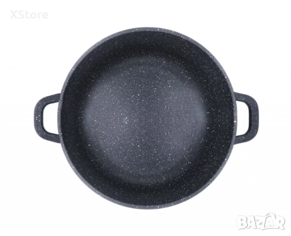 Комплект тенджери Goldmann, 20/24/28см., Лят алуминий, Мраморно покритие, Индукция, снимка 2 - Съдове за готвене - 52507492