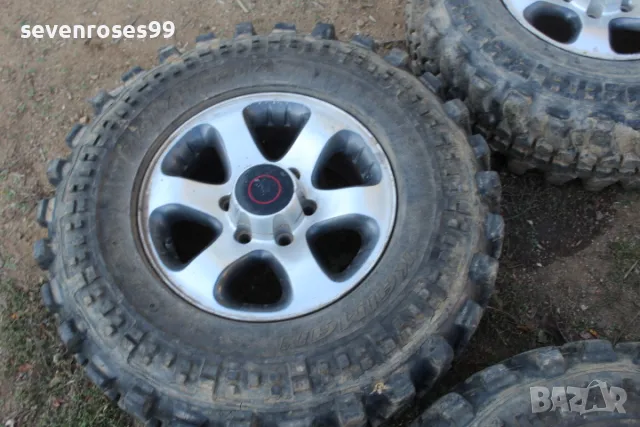 Алуминиеви джанти с гуми за опел фронтера Б 6X139 16 Opel Frontera B 4броя джанти 6Х139/16 , 7J ET38, снимка 5 - Части - 47501275